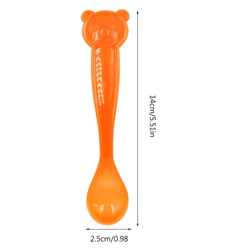 Feeder Spoon with Color Change Kids Cutlery Hot Safe Spoon Toddler Utensil