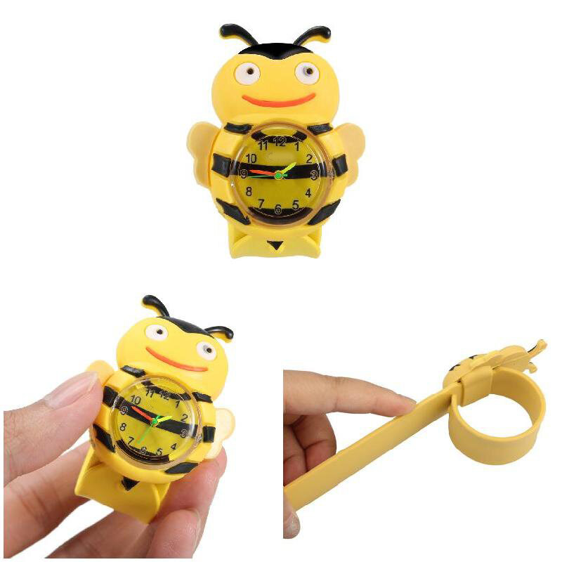Reloj Digital para niños, accesorio de pulsera con diseño de abeja de dibujos animados, estilo informal, ideal para regalo