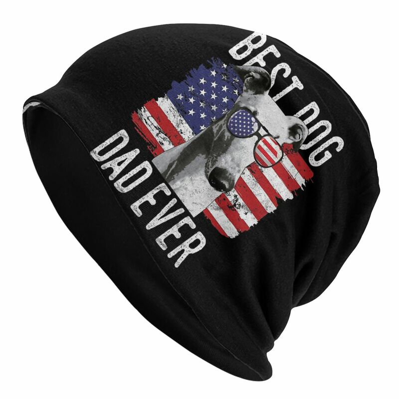 Flaga ameryki najlepszy pies tata USA Geryhound charty jesienne kobiece cienkie czapeczki kapelusiki dziecięce na świeżym powietrzu