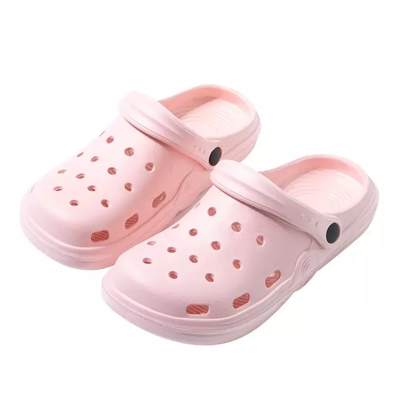 2023 sandal wanita baru tahan air luar ruangan musim panas sepatu pantai sepatu Holey jari besar untuk wanita pria sandal Croc sandal dibungkus