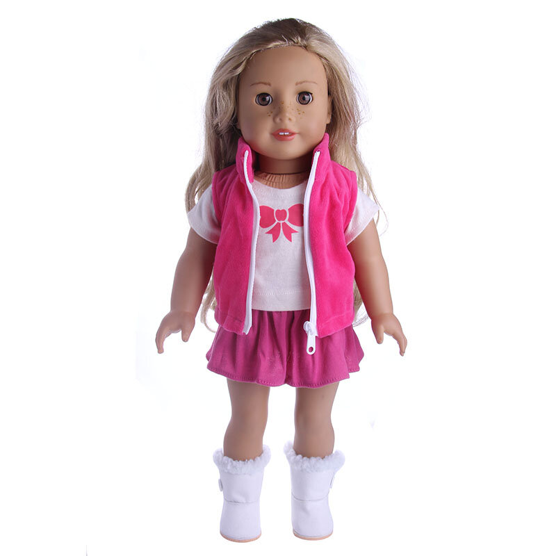 Pop Clothes Set For 18Inch American&43Cm NewBorn Baby Reborn Doll Clothes Accessories Our Generation Girl's Toys Gift Russia