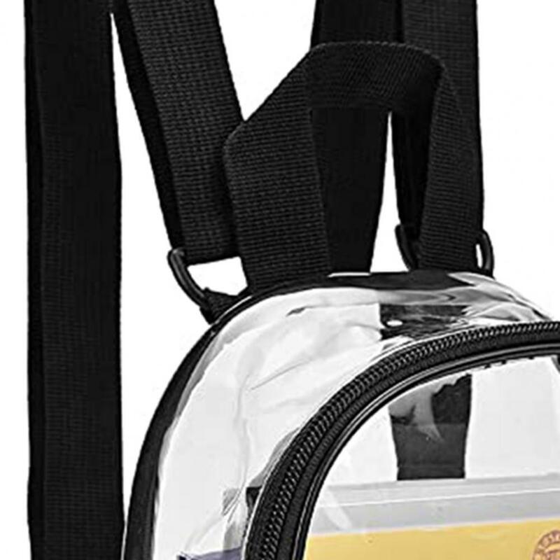 Zaino da donna borsa in PVC trasparente zaini trasparenti per adolescenti studenti uomo borsa da scuola trasparente zaino stadio approvato