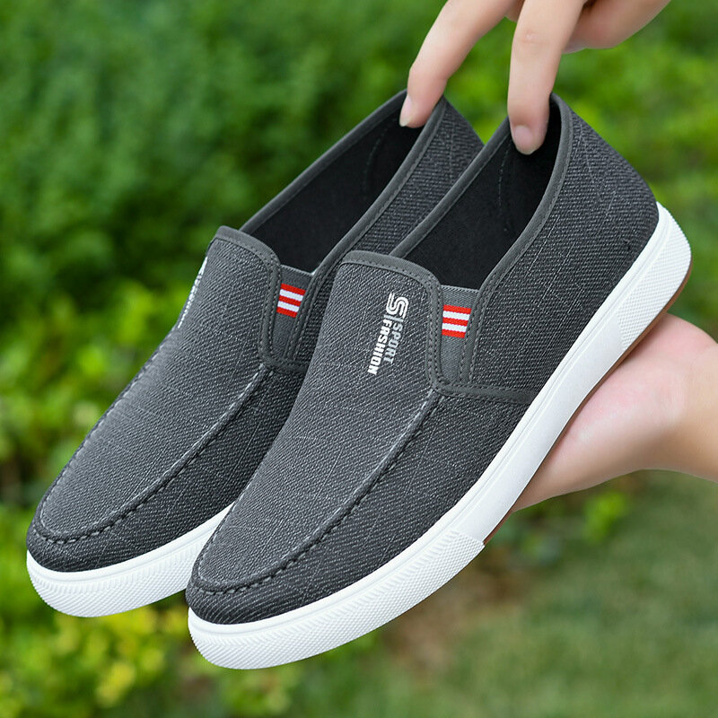 Men's Slip On Loafer Shoes, Breathable Lightweight Non-slip Canvas Shoes, Men's Sneakers, Spring And Summer