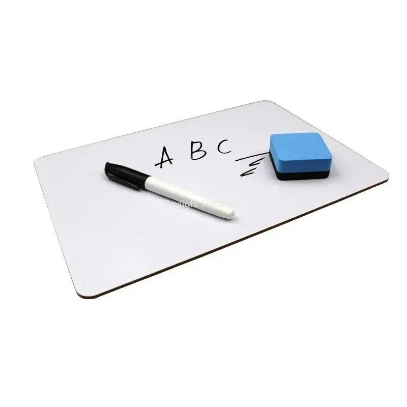 Papan tulis Mini dua sisi untuk anak-anak, papan tulis mengajar portabel dengan dudukan, papan tulis untuk rumah dan Sekolah
