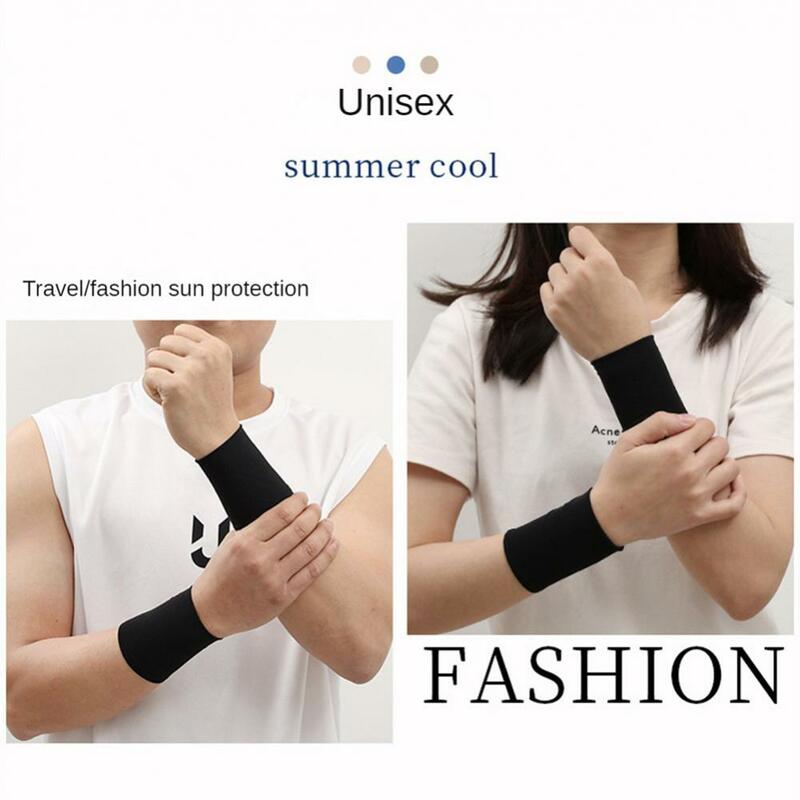 Anti-Snagging durável Wrist Wrap para uso diário, Ice Silk Guard, elegante e versátil, sem marcas de aperto, Yoga, 1 par