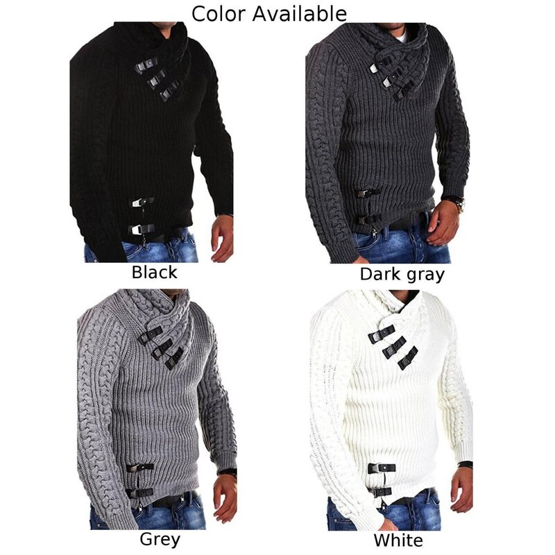 Pullover Mens Sweater Sweaters Thermal Turtleneck Winter Breathable Cable Handsome Hoodies Jacket Comfy Fashion