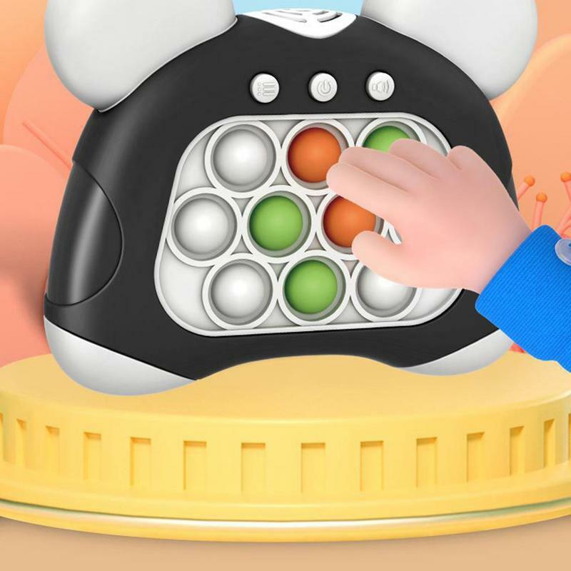 Jeu Push rapide pour enfants, bouton poussoir mignon, jeu Pop lumineux, jouet Fidget avec 5 modes, console de jeu à piles, déterminer