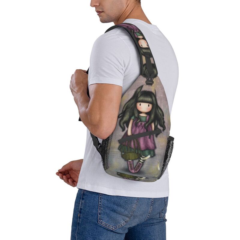 Santoro Gorjuss-Bolsos de hombro cruzados para pecho, mochila de viaje para senderismo, bolsos con patrón de dibujos animados