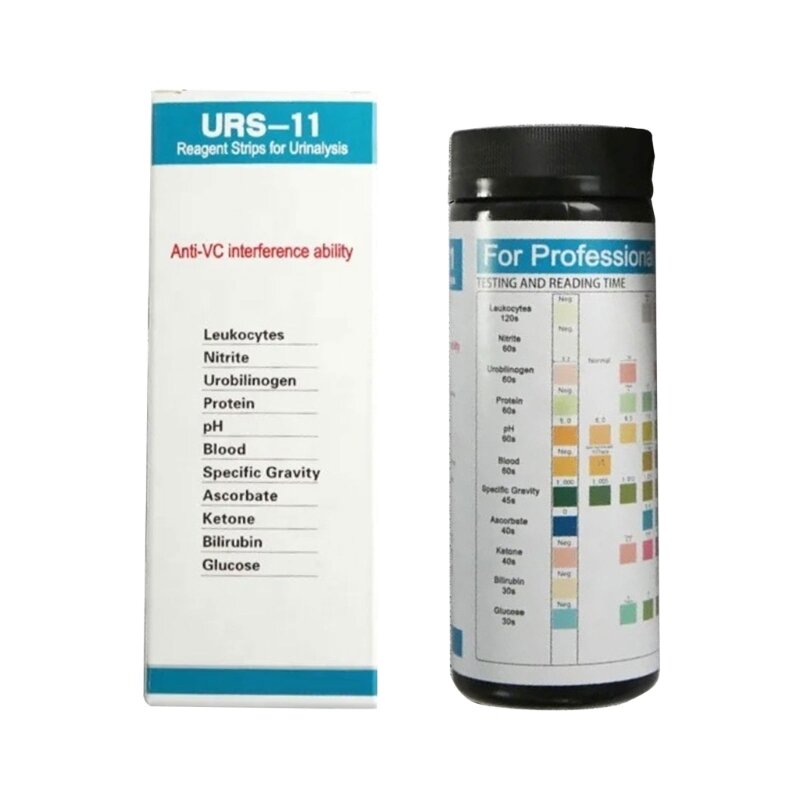 50 bandes 11 paramètres bandes papier Test d'urine cétone protéine Glucose