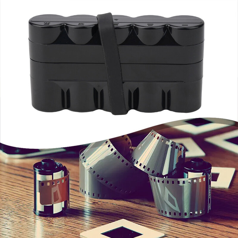 Boîte de rangement de film avec support de retenue, étui de voyage pour appareil photo numérique, 5/10 rouleaux, support de bureau, 120mm
