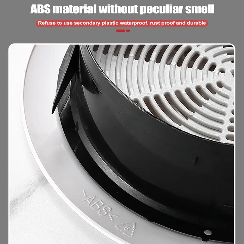 Penutup kisi ventilasi udara bulat putih, kisi penutup saluran keluar ventilasi pembuangan 75/100/125mm