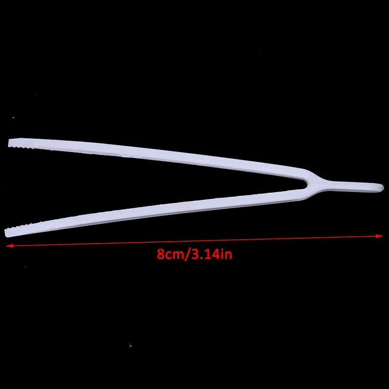 20Pcs/Pack Plastic New Wholesale Disposable Tweezers Small Beads Forceps For Crafts DIY Jewelry Making Random Color