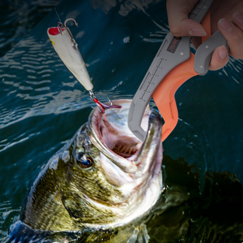 끈이 있는 RUNCL 물고기 그리퍼 유리 섬유 립그립 낚시 플라이어 최대 110 Lbs 보유