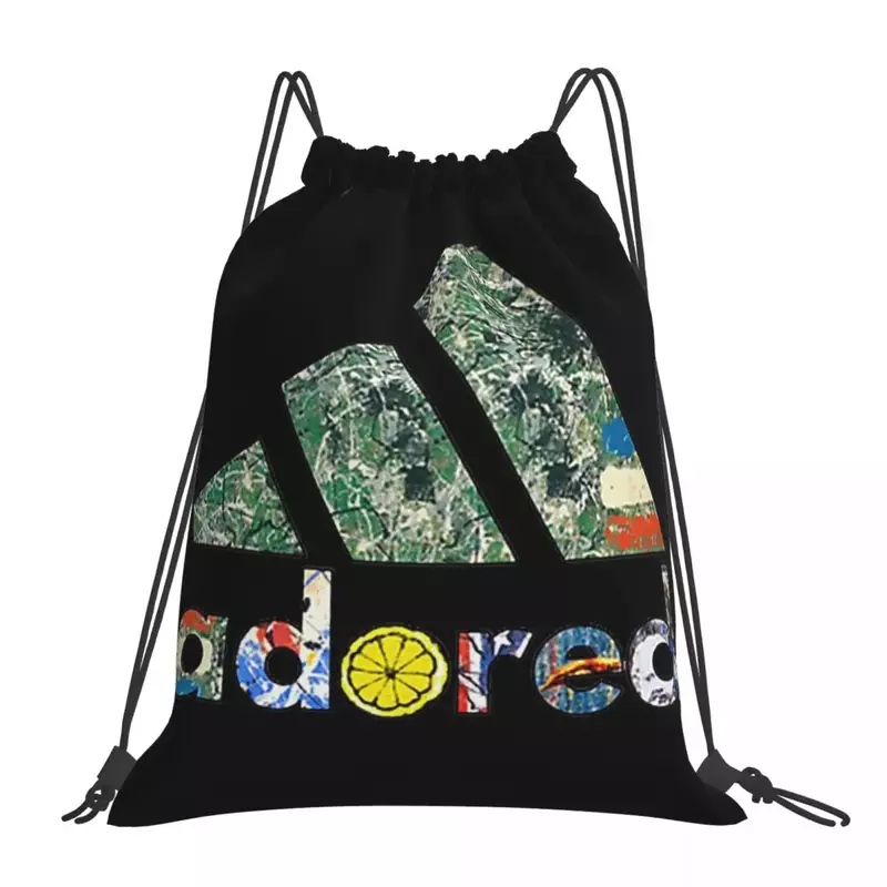 The Stone Roses Adored 80_s Sports Lemon Design Backpacks Drawstring Bags Drawstring Bundle Pocket Storage Bag Book Bags For Man