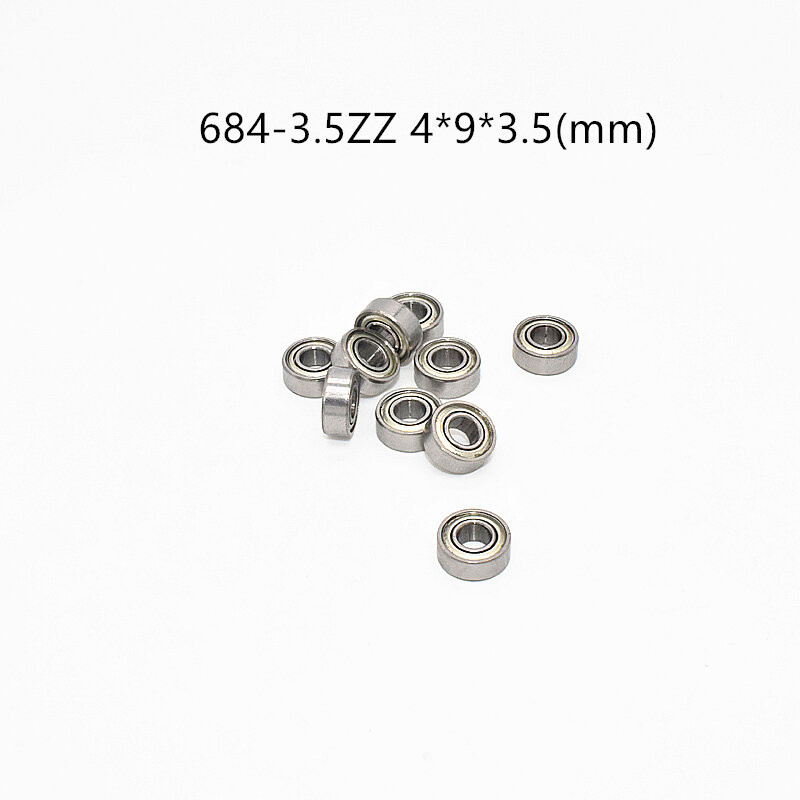 Cuscinetti 10 pezzi 684ZZ 4*9*4(mm) 684-3. 5zz 4*9*3.5(mm) accessori di trasmissione sigillati in metallo spedizione gratuita acciaio al cromo