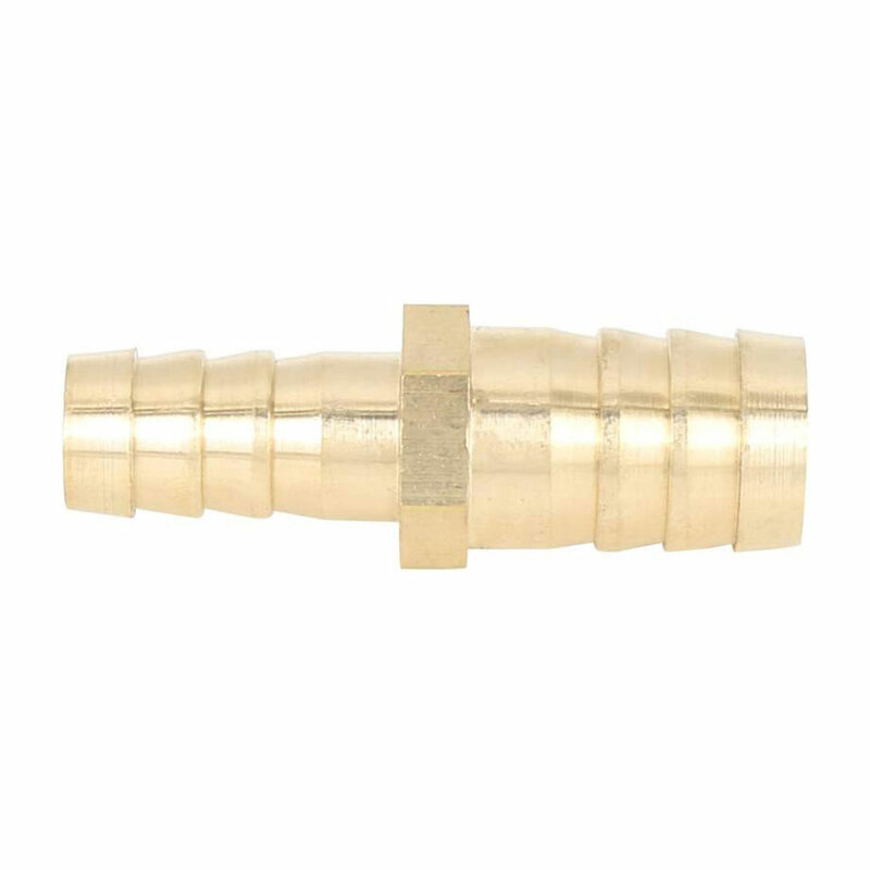 Copper 2 Way Straight Hose Barb Brass Pipe Fitting Fitting Connector Durable Easy-install