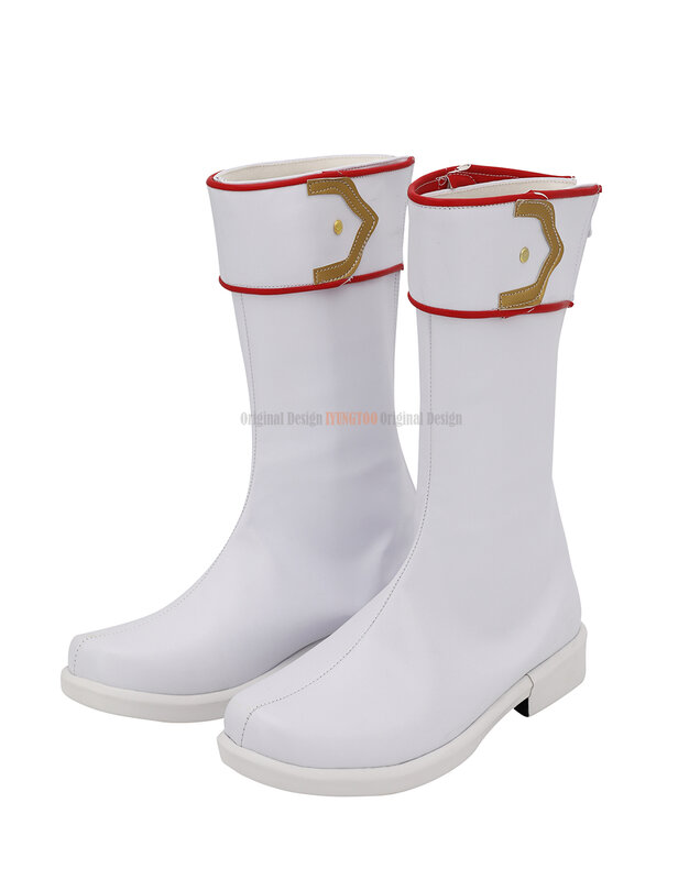 Syaoran-Botas de Cosplay para niños y niñas, zapatos blancos personalizados, Sakura Cardcaptor Syaoran Li