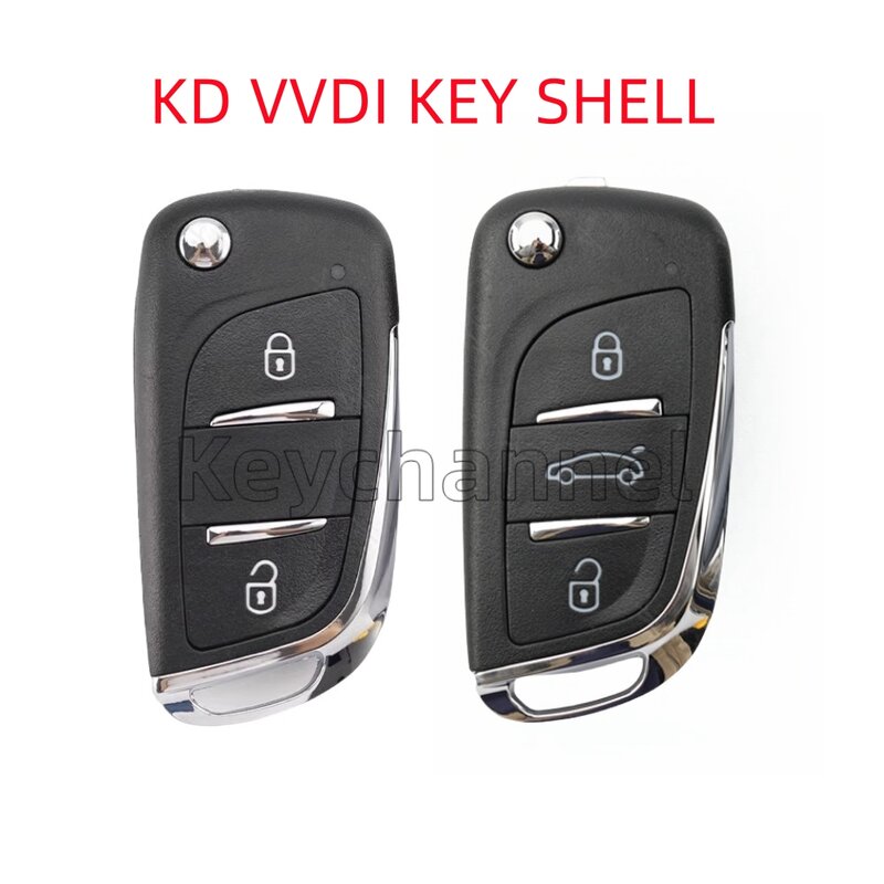 2/3 tombol kunci mobil Shell KD B11 NB11 Xhorse XKDS00EN XNDS00EN XEDS01EN casing jarak jauh VVDI KEYDIY casing kunci Flip jenis DS cangkang kunci