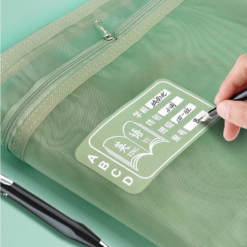 Stationery Organizer Pouch Paper School Office Supplies A4 File Folder Bag Zipper File Pocket Document Bag Storage Handbag