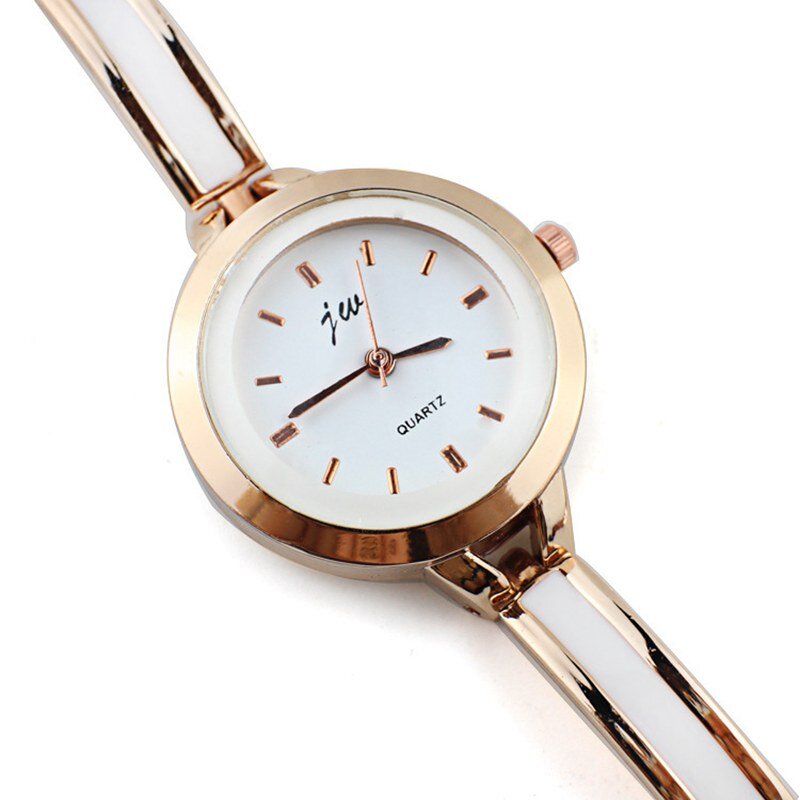 Часы женские кварцевые с сетчатым браслетом из нержавеющей стали под розовое золото и серебро