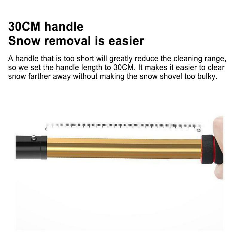 Car Scrapers For Snow Tiny Vehicle Ice Shovel Winter Must Have Ice Scrapers For Truck SUV Rv Auto Convertible Car Travel Camper