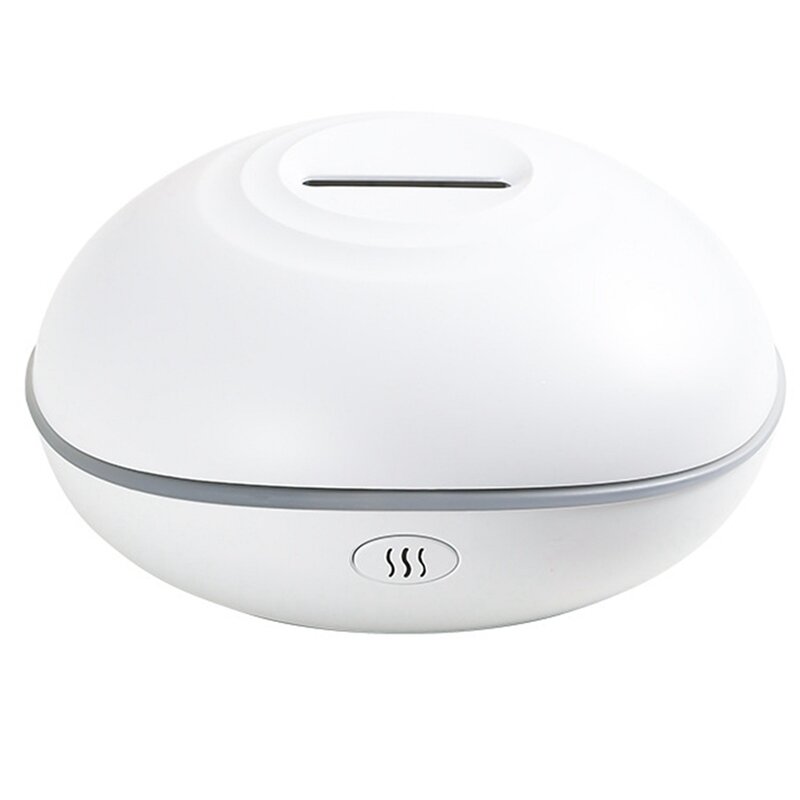Humidifier Mist Type Mini Air 3D Simulation Flame Humidifier Can Add Aromatherapy USB Plug-In 15.2X15.2X7.7Cm White