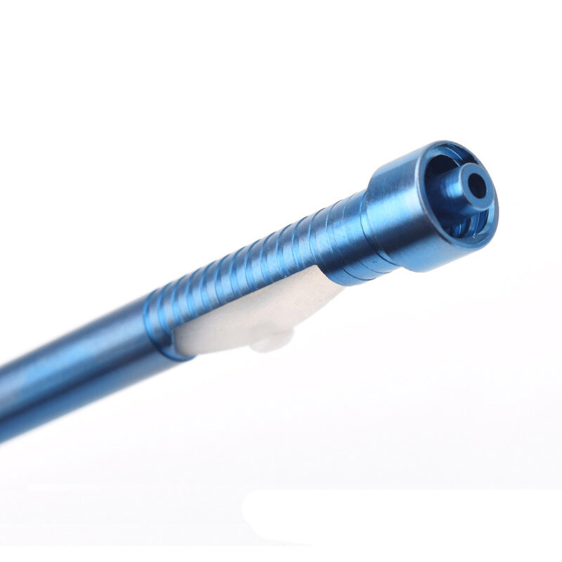 Aguja de flauta de ojo de aleación de titanio tipo recto con tubo de silicona 20g 23g Di aguja de enjuague