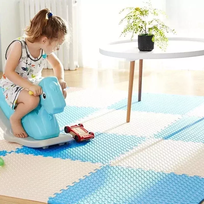 8-16 buah teka-teki bayi lantai karpet anak-anak Bebe kasur busa EVA selimut bayi mainan edukasi tikar bermain untuk anak-anak 30x1cm