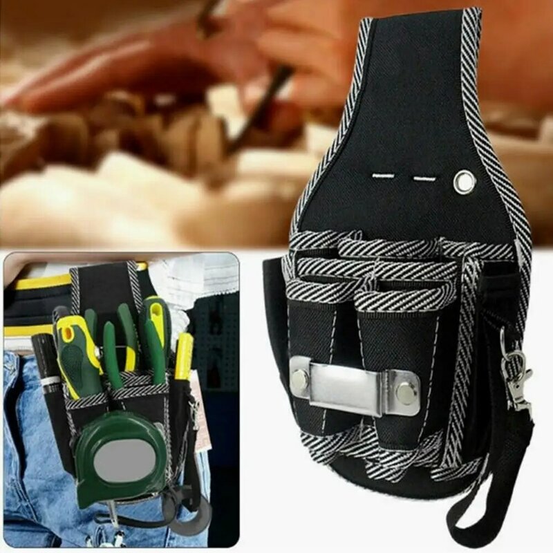 Eletricista Repair Cintura Tool Bag com Multi Bolso, Grande Capacidade 600d Oxford Cloth, Ferramentas ao ar livre Saco de armazenamento, 1Pc