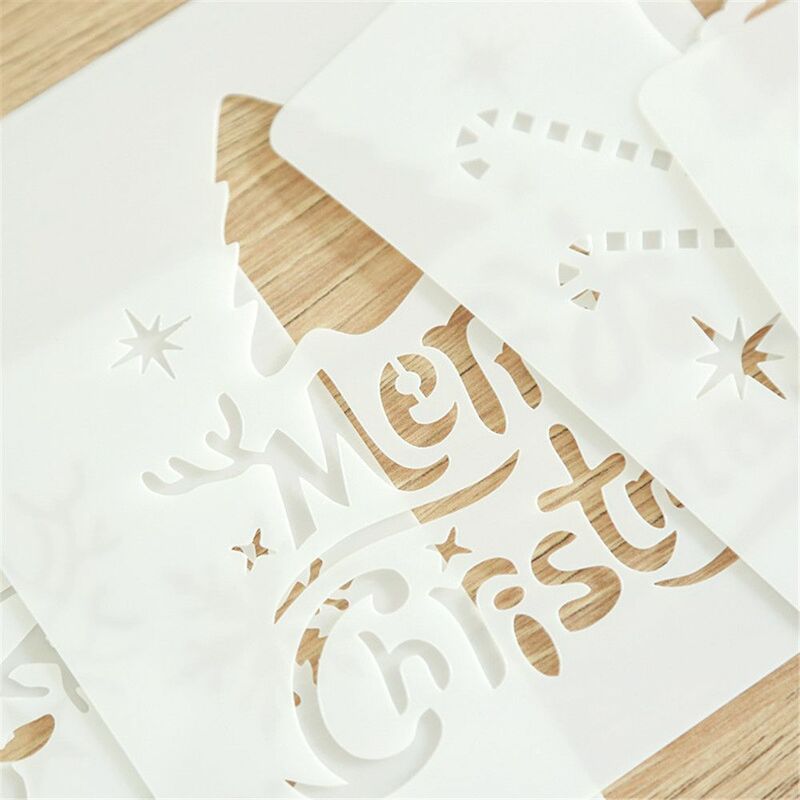 New DIY Craft Stamp Album Decorative Scrapbooking Layering Stencils Merry Christmas PaintingTemplate