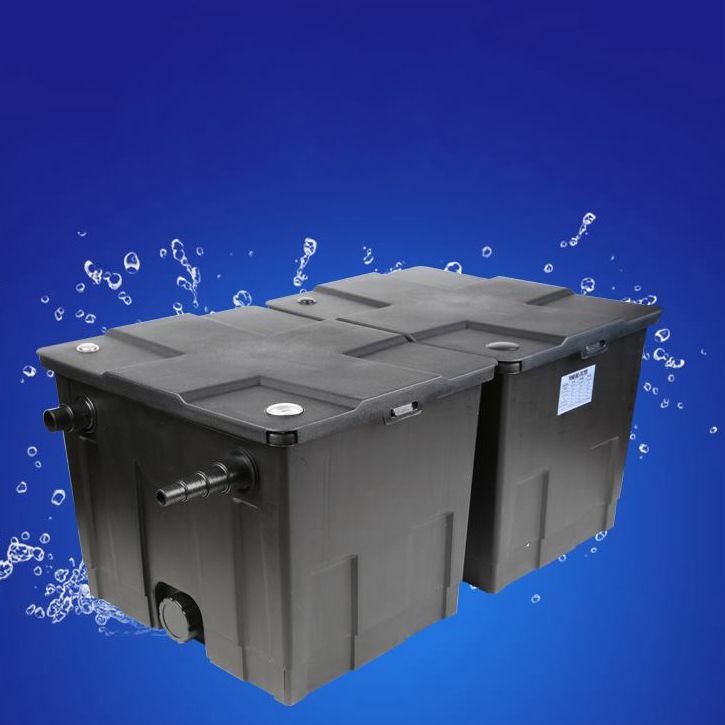 Sistema de filtro de estanque de peces de acuario, CBF-350C, buena eficiencia, caja Koi, filtro grande Bio con bomba, lámpara UV