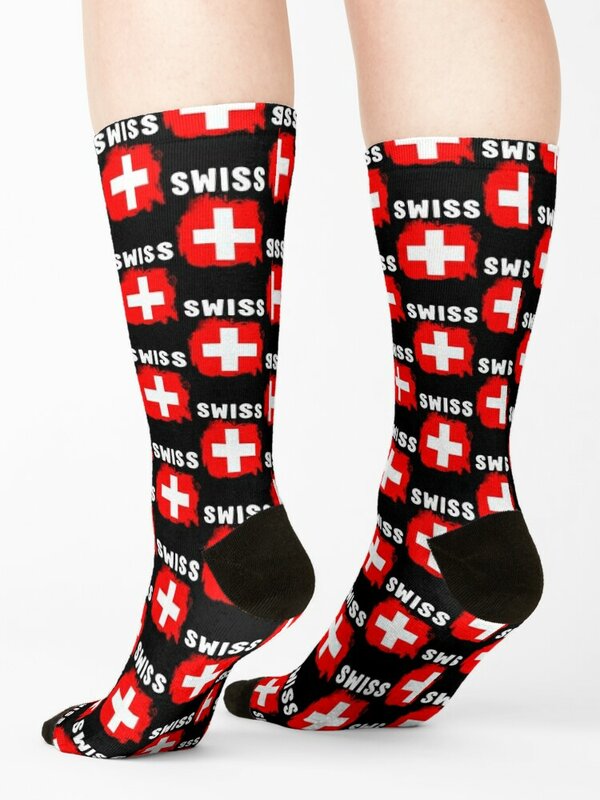 جوارب كرة القدم السويسرية للرجال والنساء ، جوارب جديدة ، سويسري