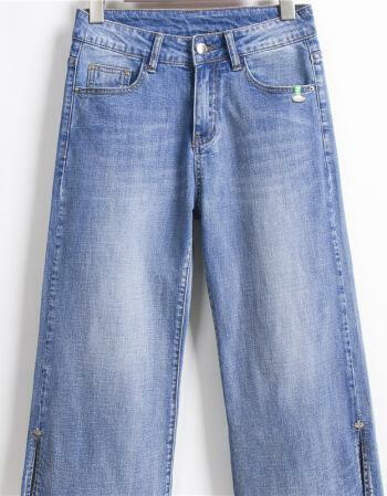 Harajuku Jeans personalizado para homens e mulheres, calças largas, streetwear gráfico, cintura alta, calças de perna larga, Y2K, novo