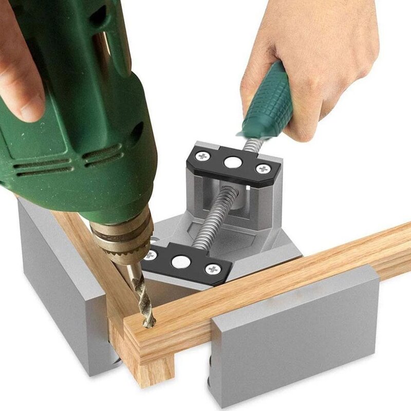 Regulowana 90 stopni w prawo zacisk kątowy ramka na zdjęcia zacisk mocujący narzędzia do obróbki drewna narzędzie ręczne zacisk stolarski do mebli
