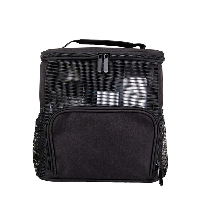 Портативная дорожная косметическая сумка для хранения видимого сетчатого окна, легко найти предметы, косметичка для путешествий, организация и ежедневное использование