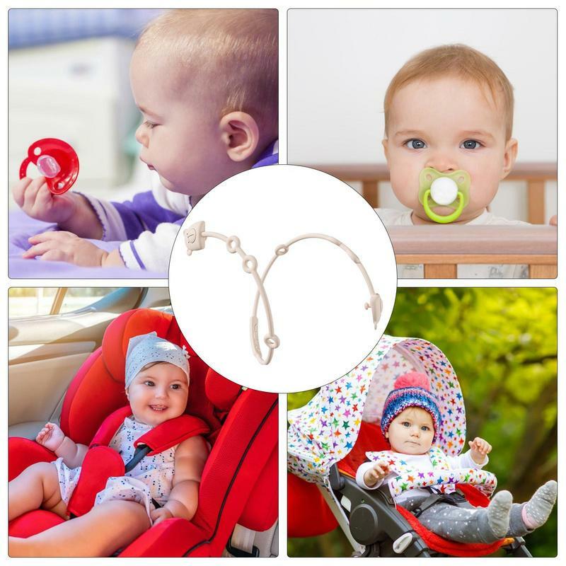 Cadena anticaída para chupete de bebé, correa de silicona, mordedor para pezón infantil, soporte para chupete, accesorios para bebé