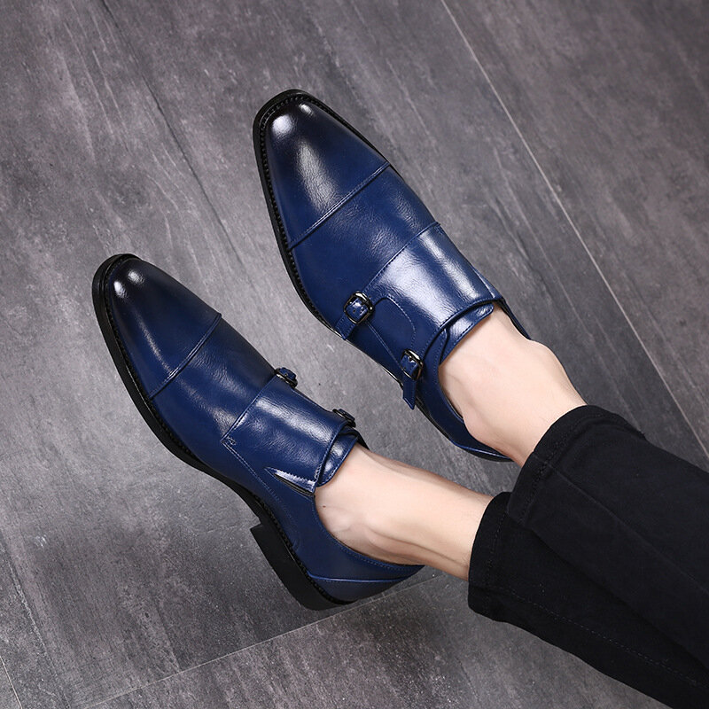 Zapatos informales de cuero para hombre, calzado de vestir de alta calidad, de lujo, de oficina, transpirables, Oxford, formales, 2024
