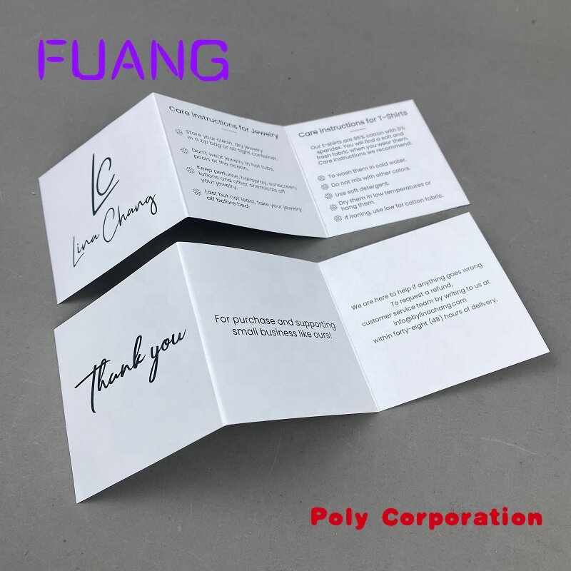 Custom Free Design Art Paper Flyers Drievoudige Brochure Afdrukken Handleiding