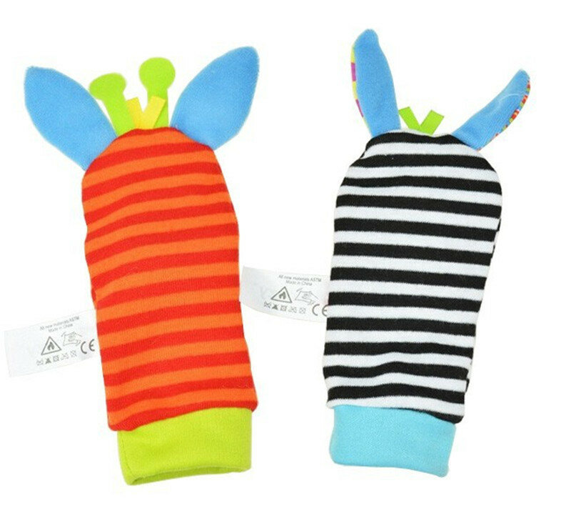 Baby Rattles Toys Plush Foot Socks Watch Wrist Strap Babies Newborn Soft Children infant Educational Mobile Musical Toys Jouet