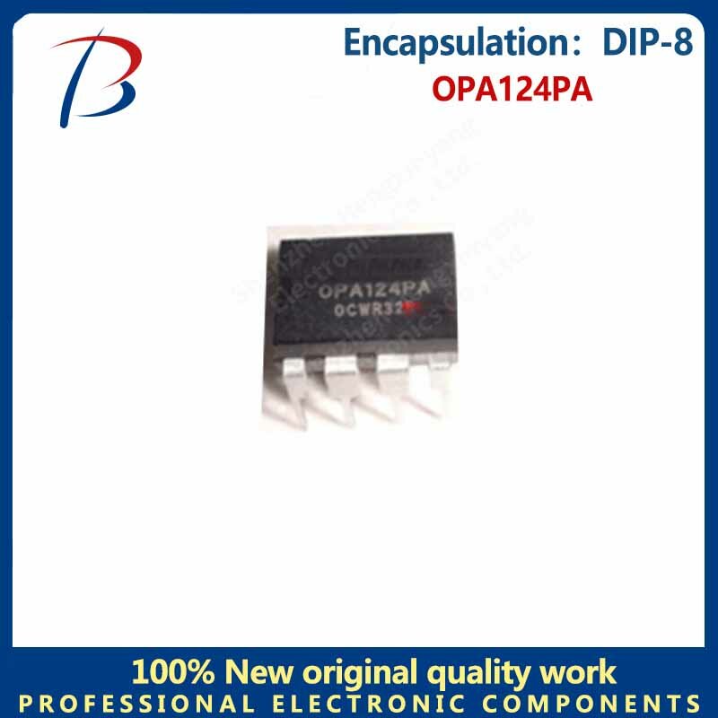 Precisão amplificador tampão, 1 parte, opa124pa dip-8 chip