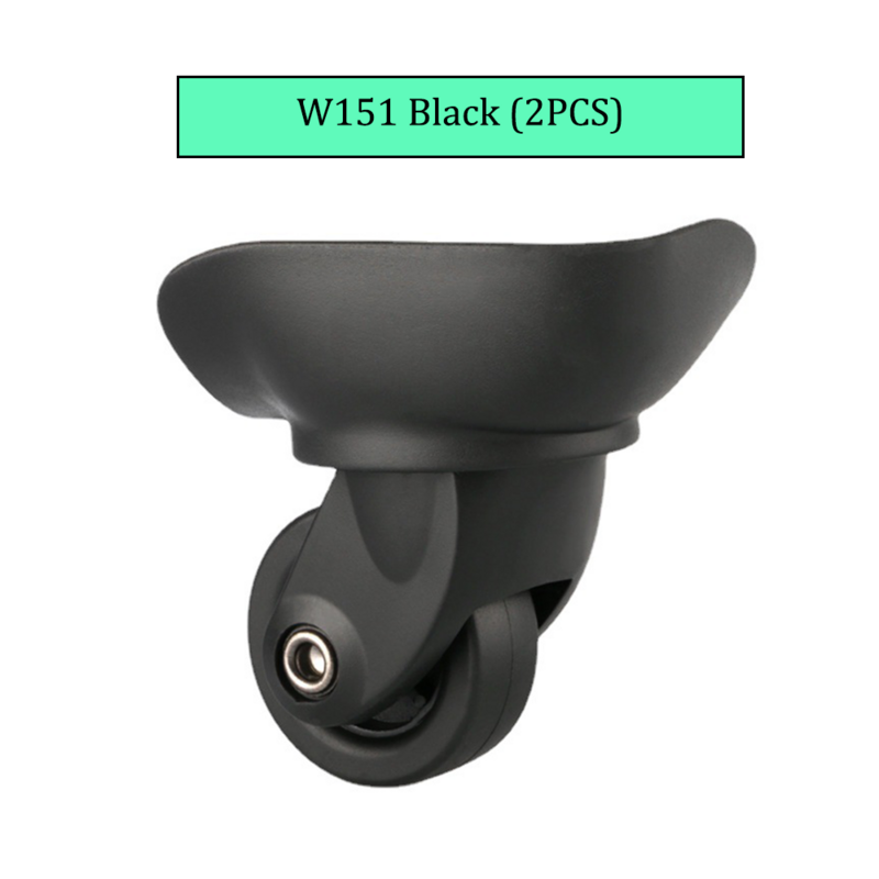 Ruedas universales de repuesto, ruedas de compresión fuerte, accesorios de equipaje, adecuado para W151, negro