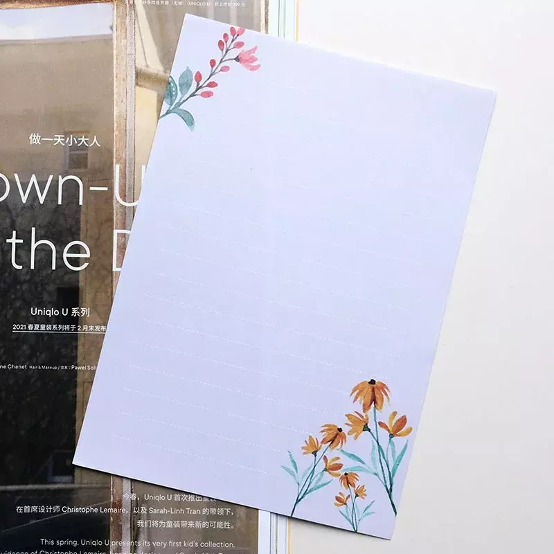Kawaii Umschläge Brief Papier Set Blumen umschlag Hochzeit Gruß karte Einladung karten decken koreanische Schreibwaren Bürobedarf