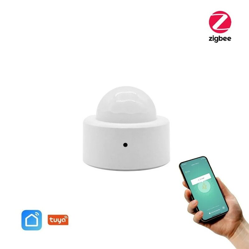 Zigbee-minisensor inteligente de cuerpo humano, Detector infrarrojo de movimiento PIR, seguridad del hogar, Tuya, 3,0, 1/10 unidades