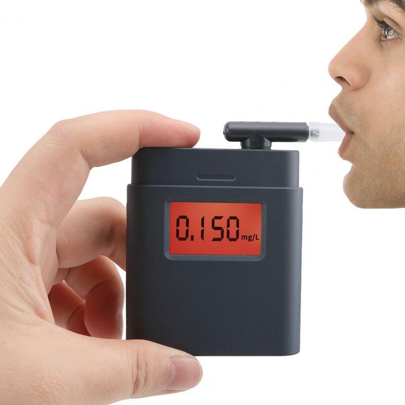 음주 측정기 1 세트 실용적인 민감한 위생 간섭 방지 알코올 테스터 음주 측정기 운송