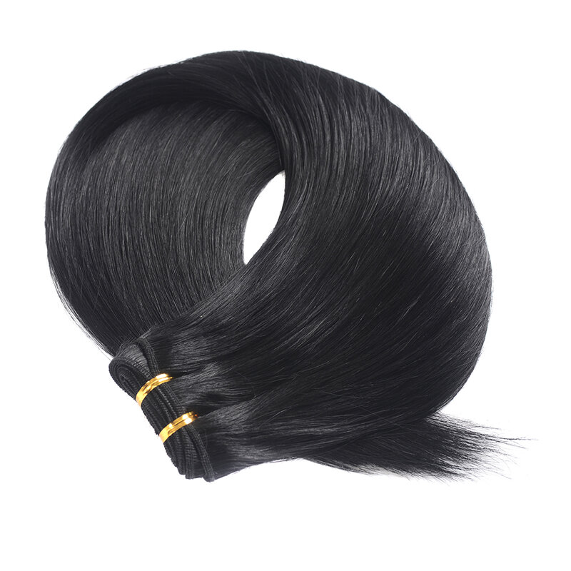 Doreen 100% Human Hair bundles European Straight Hair Weaves Weft  Machine Remy Hair Black Brown Hair Bundles 12" to 26" 100g/pc