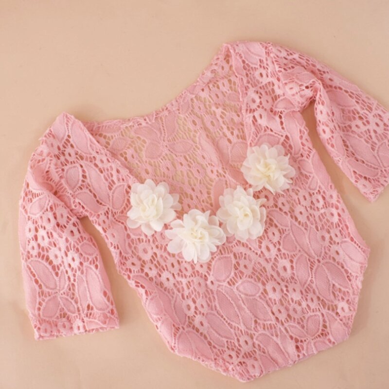 Newborn Photography Outfits Girl Newborn Photography Props Lace Rompers Newborn