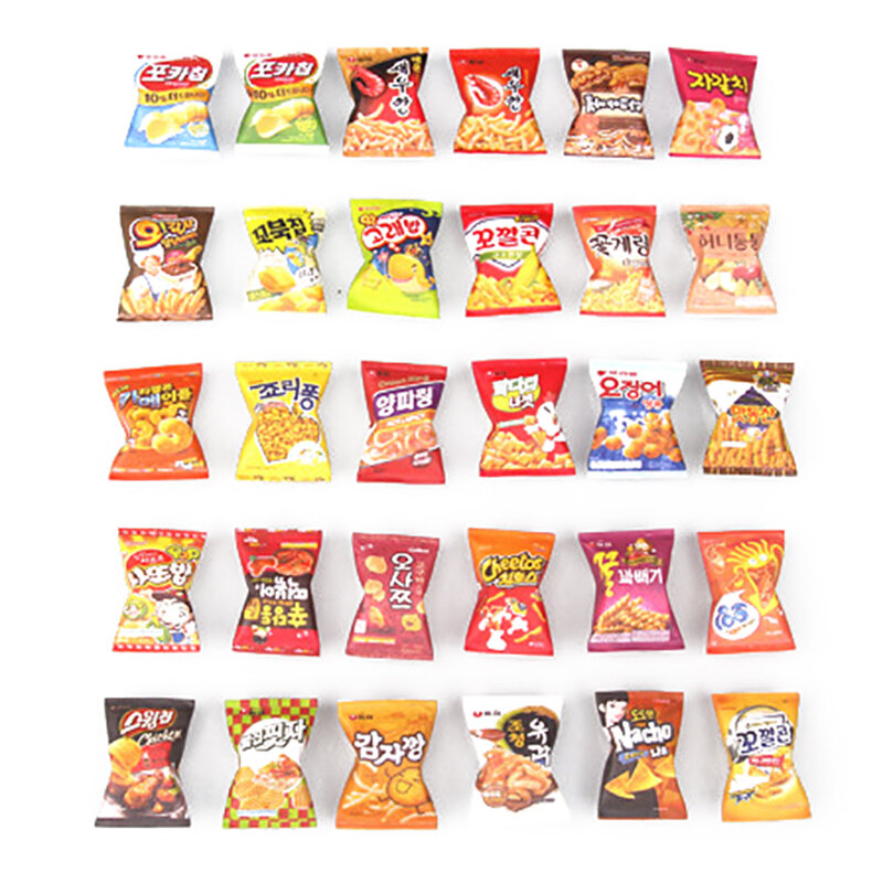 Eat Play Mini Carton Model Simulation Snack Packaging Bag Supermarket Convenience Store