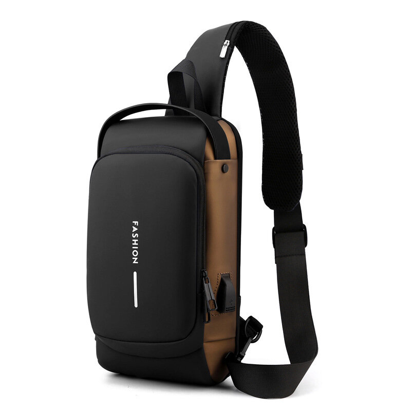 Многофункциональная мужская сумка через плечо с защитой от кражи и USB, дорожные нагрудные сумки-слинги через плечо, мессенджер