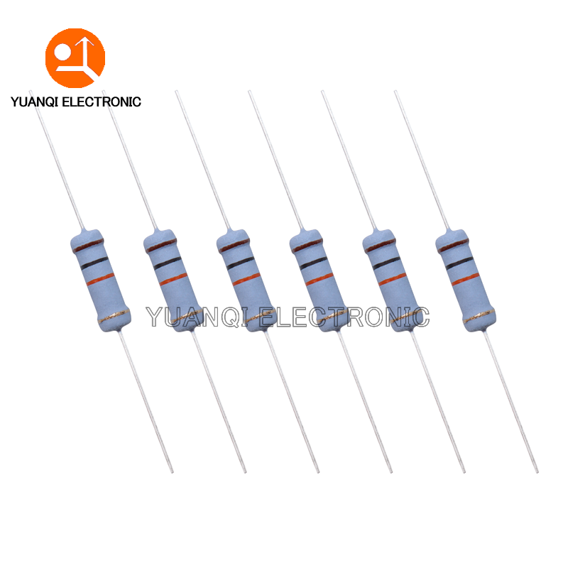 20 Buah Resistor Film Oksida Logam 2W 5% 1R-10M 10R 100R 240R 470R 1K 2.2K 10K 24K 47K 100K 220K 1M 10 220 470 Ohm Film Karbon