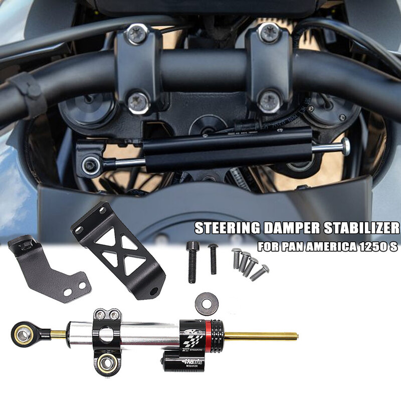 Stabilisateur d'amortisseur directionnel de moto, Kit de Support de montage pour panamerica 1250 S PA1250 S 2021
